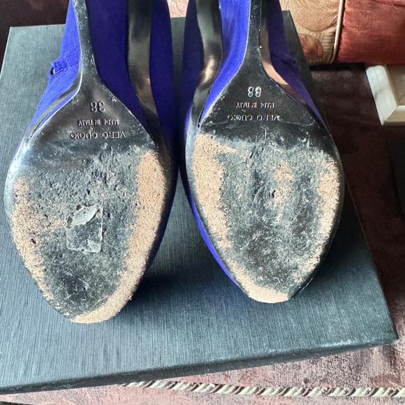 Vintage Giuseppe Zanotti Daisy Suede Wedge Ankle Booties - Authentic - Picture 3 of 11